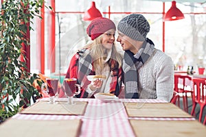 Young couple on a date