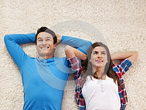 Day dreaming on carpet photo