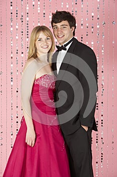 Young Couple Dressed For Party