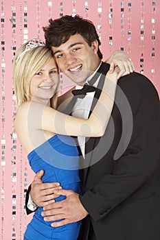 Young Couple Dressed For Party