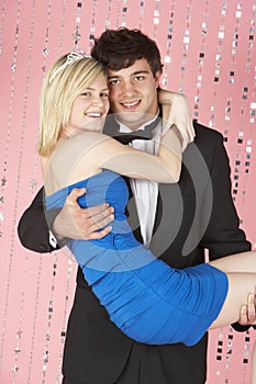 Young Couple Dressed For Party