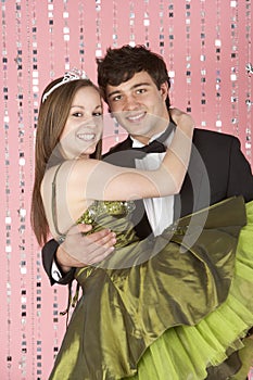 Young Couple Dressed For Party