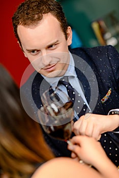 Young Couple Drinking