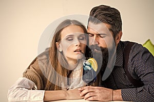 Young couple drinking cocktail