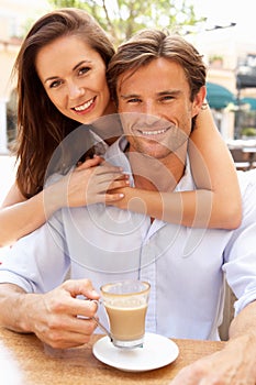 Young Couple Enjoying Coffee