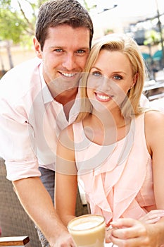 Young Couple Enjoying Coffee