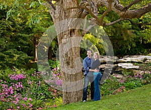 Young Couple in the Garden