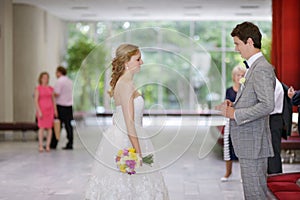 Young couple getting married