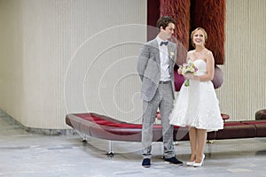 Young couple getting married