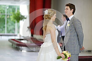 Young couple getting married