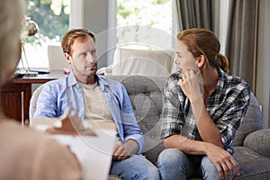 Young couple having counselling