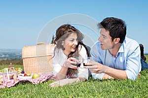 Young Couple Having Picnic