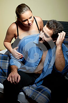 Young couple having relationship problems