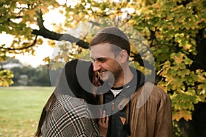 Young couple laghing