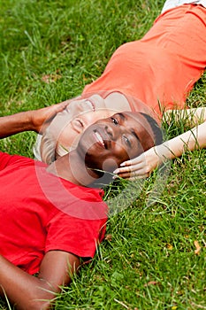 Young couple in love summertime fun happiness romance