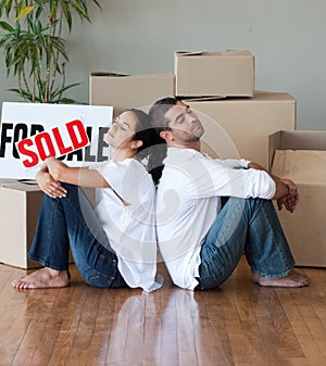 Young Couple Moving House