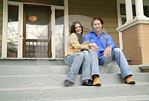 Young Couple With New House