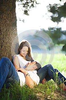 Young couple outdoors