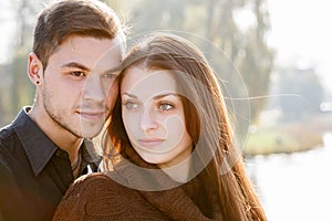 Young couple outdoors