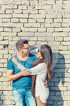 Young couple posing