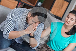 Young couple with problem