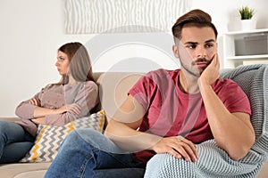 Young couple with relationship problems