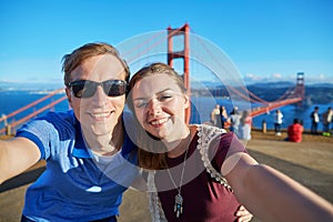 Young couple in San Francisco, California, USA
