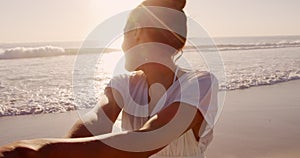 Young couple by the sea