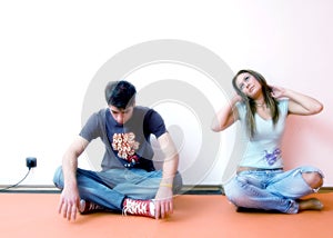 Young Couple Sitting