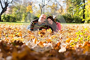 Young Couple Smiling Outdoors