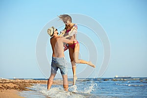 Young couple spending time together