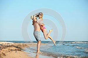 Young couple spending time together