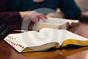 Young Couple Studying The Bible