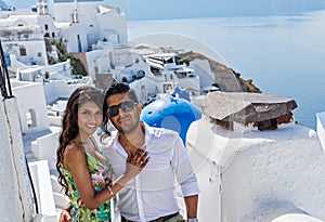 Young couple on their honeymoon