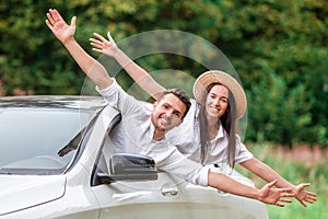 Young couple tourist enjoying on summer vacation