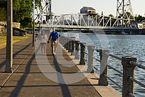 Young Couple Walking