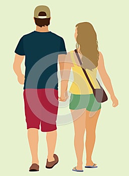 Young Couple Walking