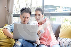 Young Couples using laptop