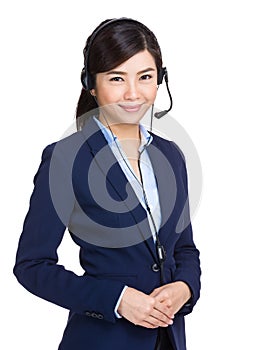 Young customer service girl