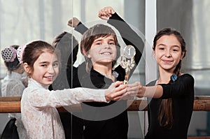 Young dancers won the cup