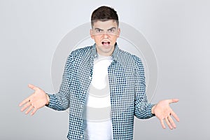 Young disappointed man