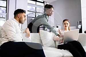 Young Diverse People Working