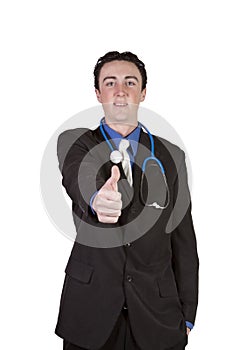 Young Doctor Giving the Thumbs Up