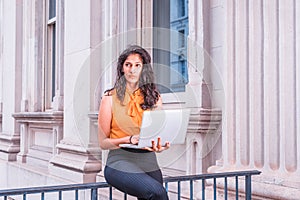 Young East Indian American Business Woman working in New York