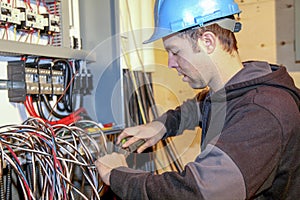 Young electrician photo