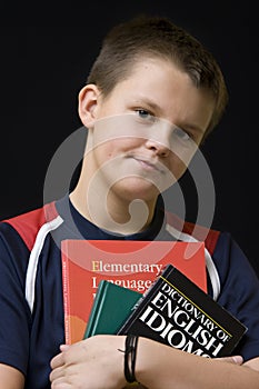 Young English student