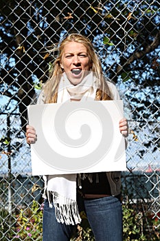 Young environmentalist girl