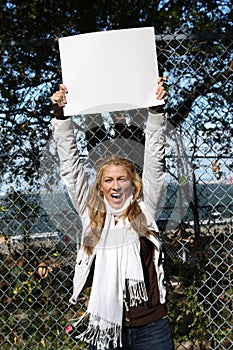 Young environmentalist girl