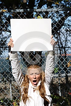 Young environmentalist girl