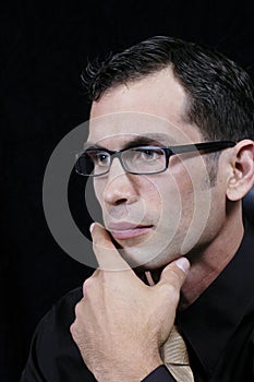 Young executive thinking 1